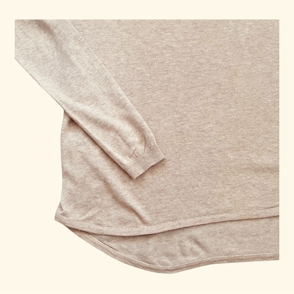 Copper Key cardigan minimalist loose oatmeal/cream long sleeves Women’s S - Picture 6 of 13